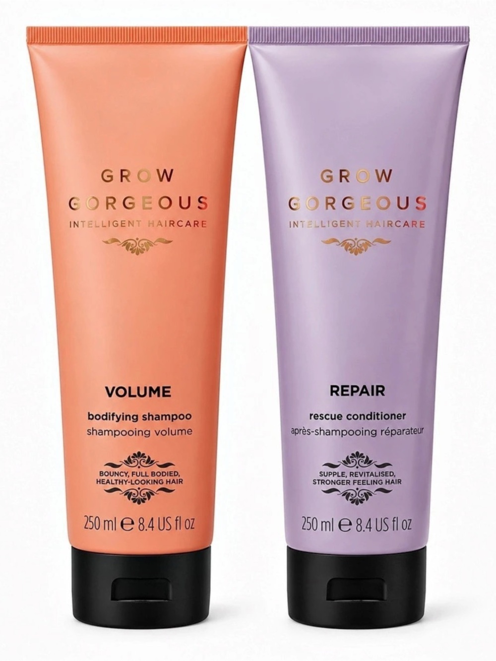 Grow Gorgeous Volume Bodifying Shampoo and Repair Rescue Conditioner & Repair